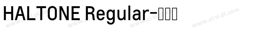 HALTONE Regular字体转换
